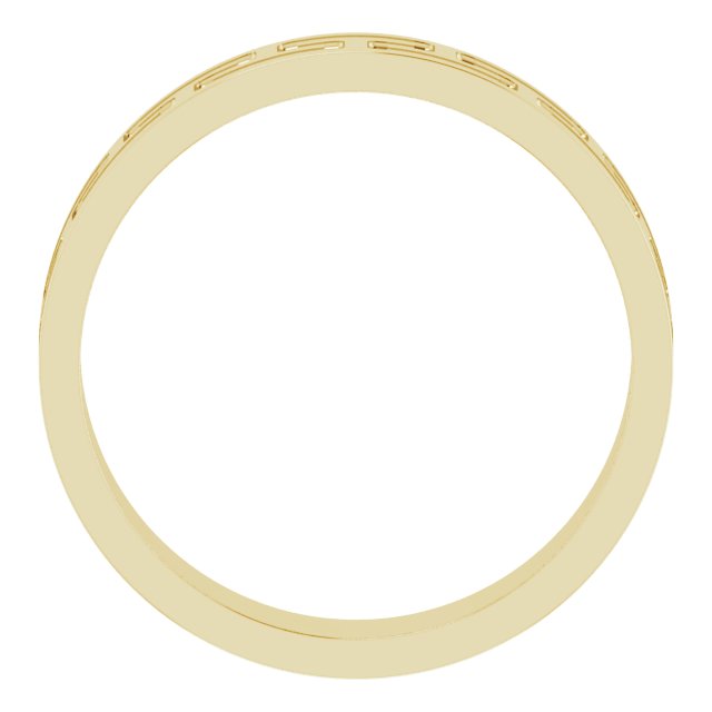 14K Yellow 5 mm Greek Key Band