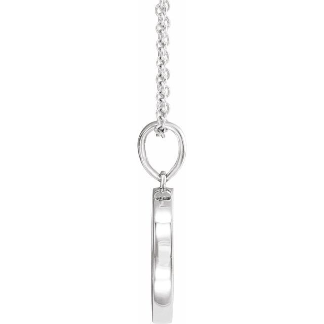 14K White Natural Multi-Gemstone Petite Moon & Star 18' Necklace