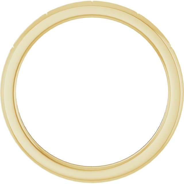 14k Yellow Star Band Size 6