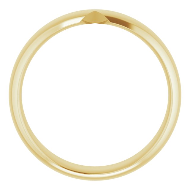 14K Yellow 5 mm Double Notched Band Size 6
