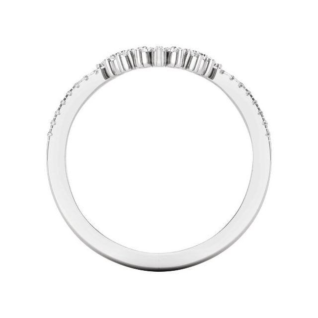 14K White 1/5 CTW Natural Diamond Matching Band