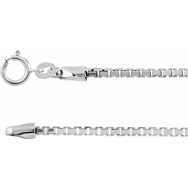 Sterling Silver 1.75 Mm Diamond-cut Box 16' Chain
