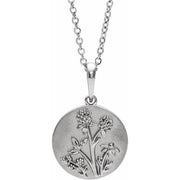 Sterling Silver Floral 16-18' Necklace