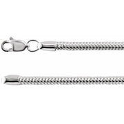 Sterling Silver 2.5 mm Snake 16' Chain