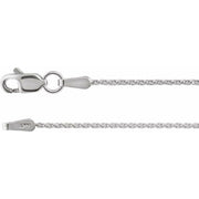 Sterling Silver 1.05 Mm Diamond-cut Wheat 24' Chain