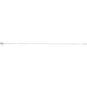 14K White 1 mm Adjustable Cable 6 1/2-7 1/2' Chain