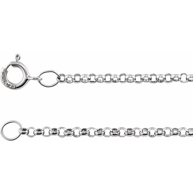 Sterling Silver 1.5 Mm Rolo 30' Chain