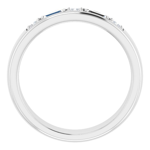 14K White 1/4 CTW Lab-Grown Diamond Band