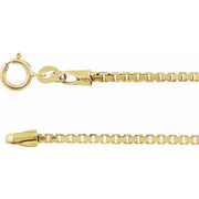 14K Yellow 1.75 mm Diamond-Cut Box 16' Chain