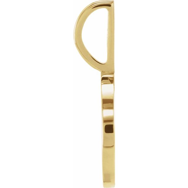 14K Yellow .01 CTW Natural Diamond Engraved Cat Mom Paw Print Charm/Pendant