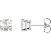 14K White 3/8 CTW Lab-Grown Diamond Earrings