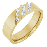 14K Yellow 1/4 CTW Natural Diamond Band Size 12.5