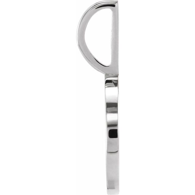 14K White .01 CTW Natural Diamond Engraved Cat Mom Paw Print Charm/Pendant