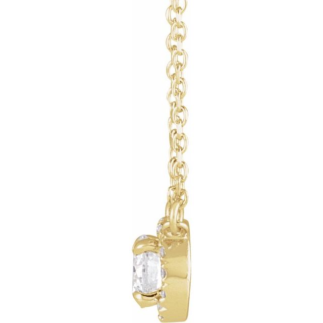 14K Yellow 1/3 CTW Natural Diamond 16' Necklace