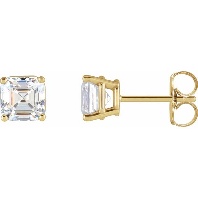 14K Yellow 3/8 CTW Lab-Grown Diamond Earrings