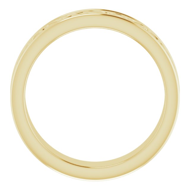 14K Yellow 5 mm Celtic-Inspired Band Size 5.5