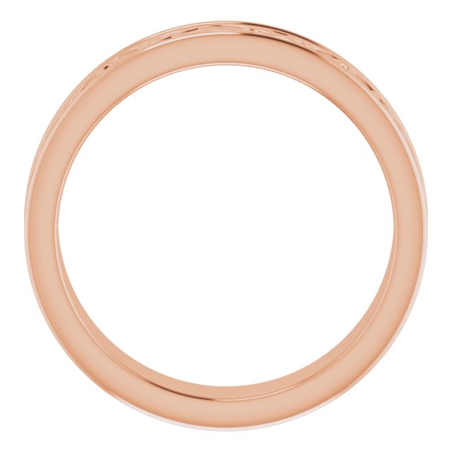 14K Rose 5 mm Celtic-Inspired Band Size 6.5