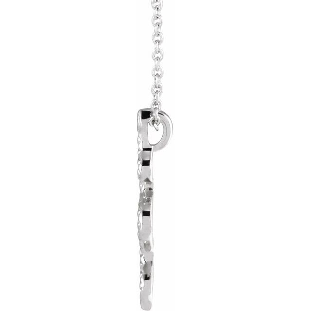 Sterling Silver 19.5x6.7 mm Snake 16-18' Necklace