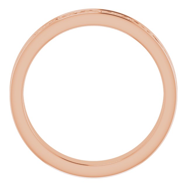 14K Rose 4 mm Celtic-Inspired Band Size 7
