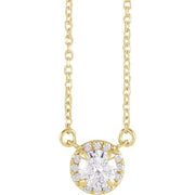 14K Yellow 1/3 CTW Natural Diamond 16' Necklace