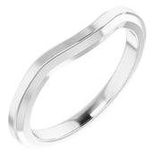14K White Band for 6 mm Round Ring