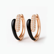 Noir Luxe Hoops