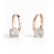 Solitaire Twist Earrings