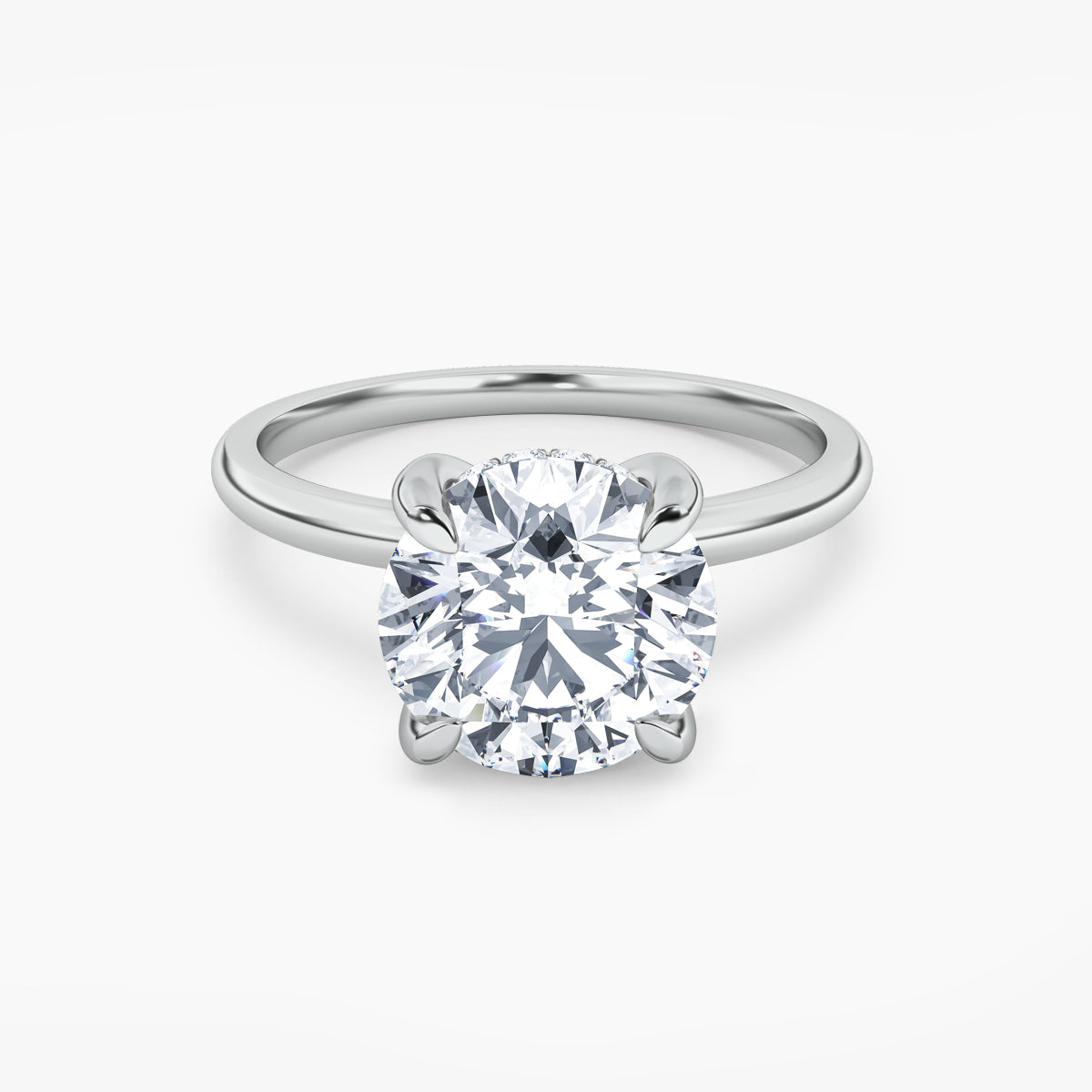 Whispering Halo 1.01ct Round GIA #6515043078 Natural