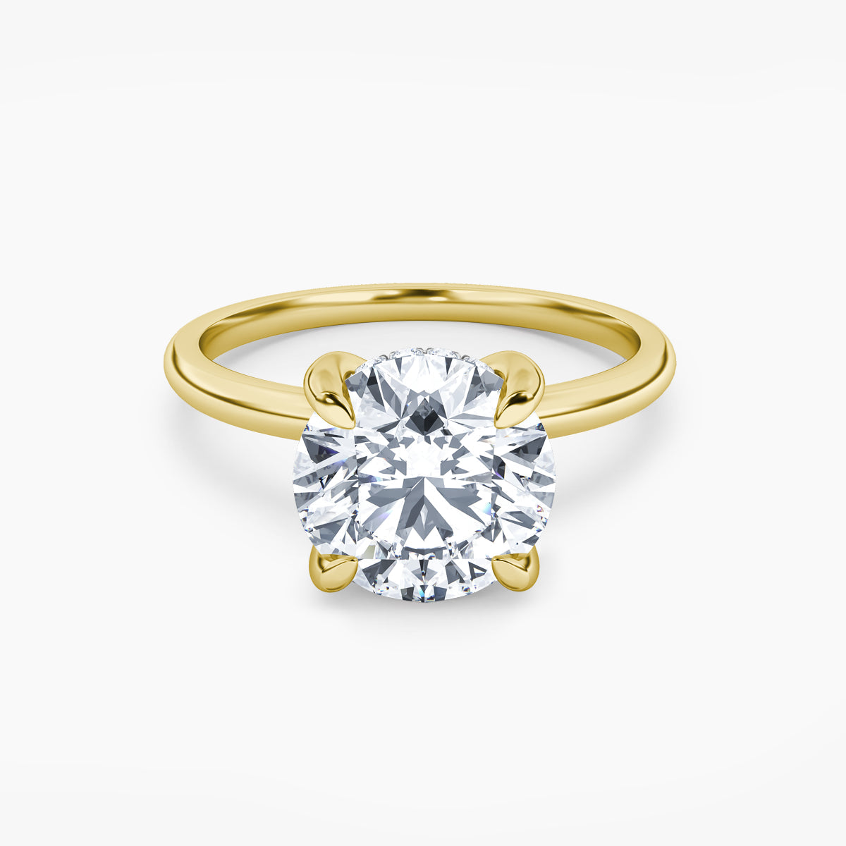 Whispering Halo 1ct Round GIA #6522534257 Natural