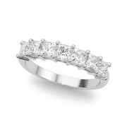Lab Grown Diamond 7 Stone Band Princess Cut