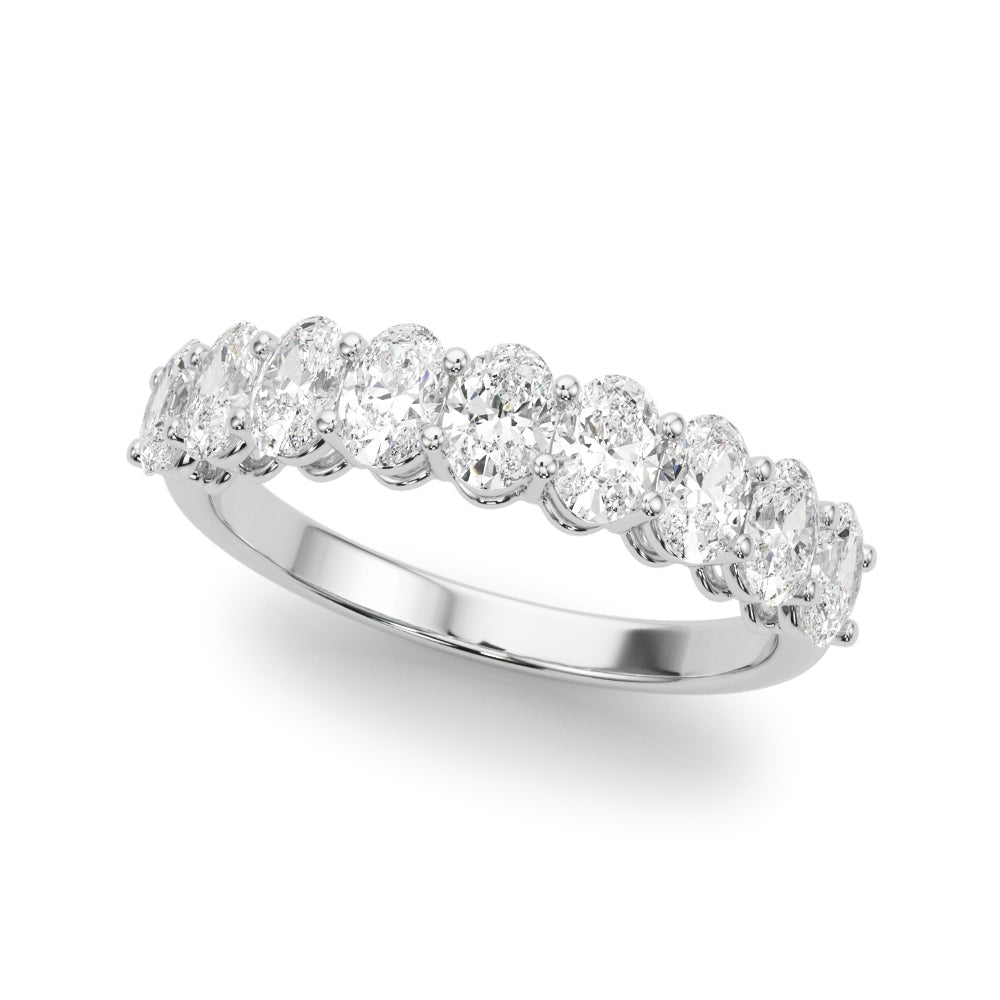 Lab Grown Diamond 9 Stone Band Oval