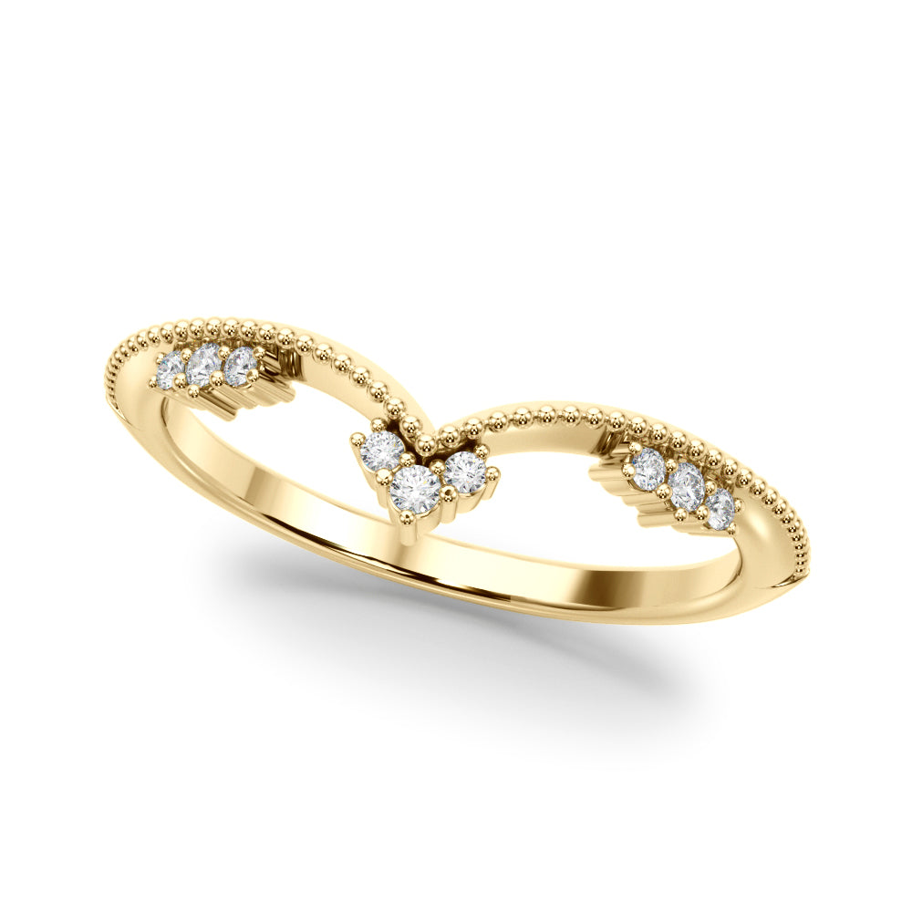 Lab Grown Diamond Chevron Diamond Band