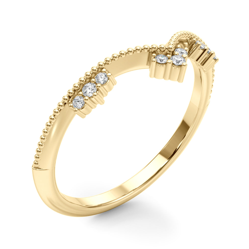 Lab Grown Diamond Chevron Diamond Band