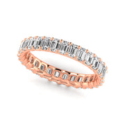 Emerald Natural Diamond Full Eternity Band