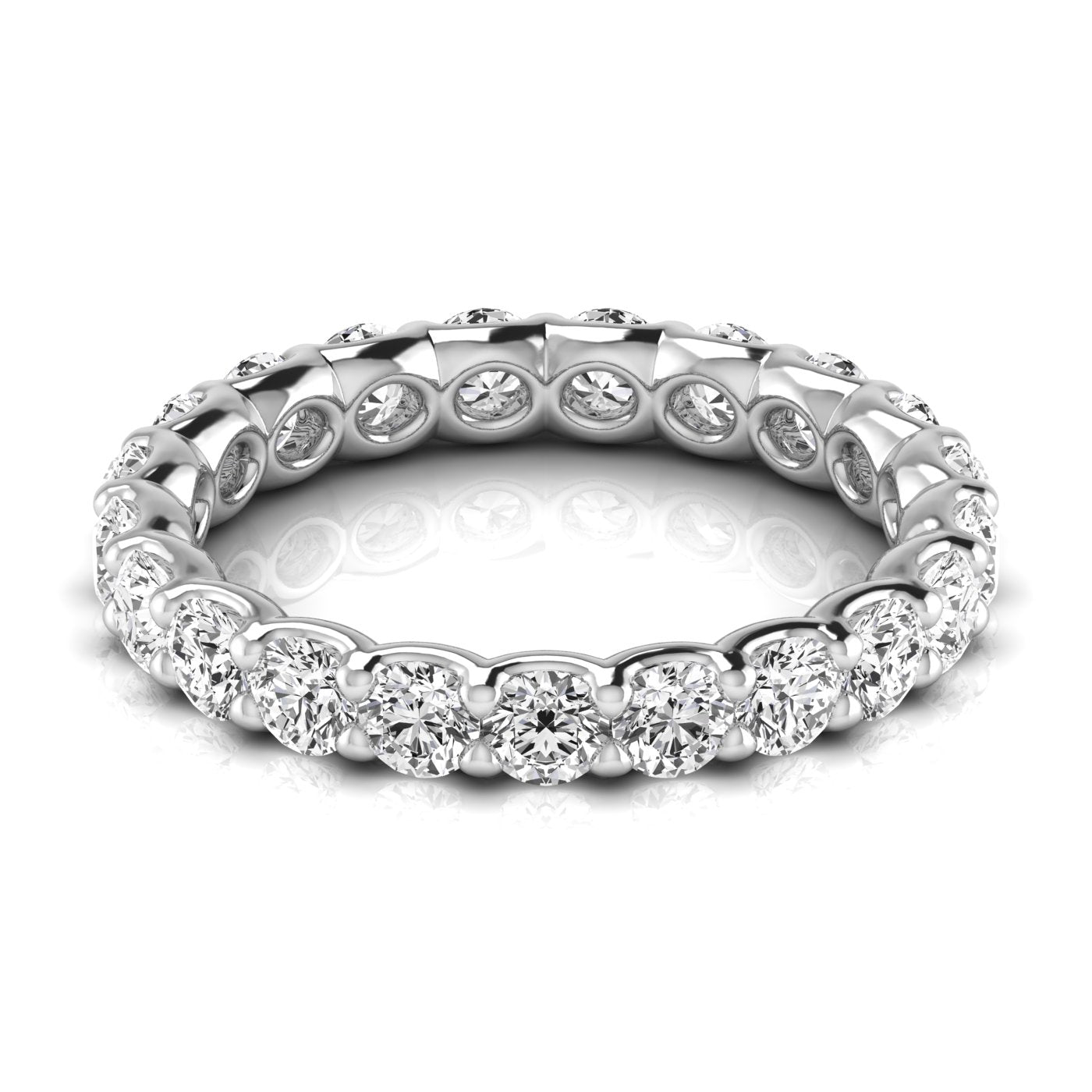 Round Lab Grown Diamond Full Eternity Band