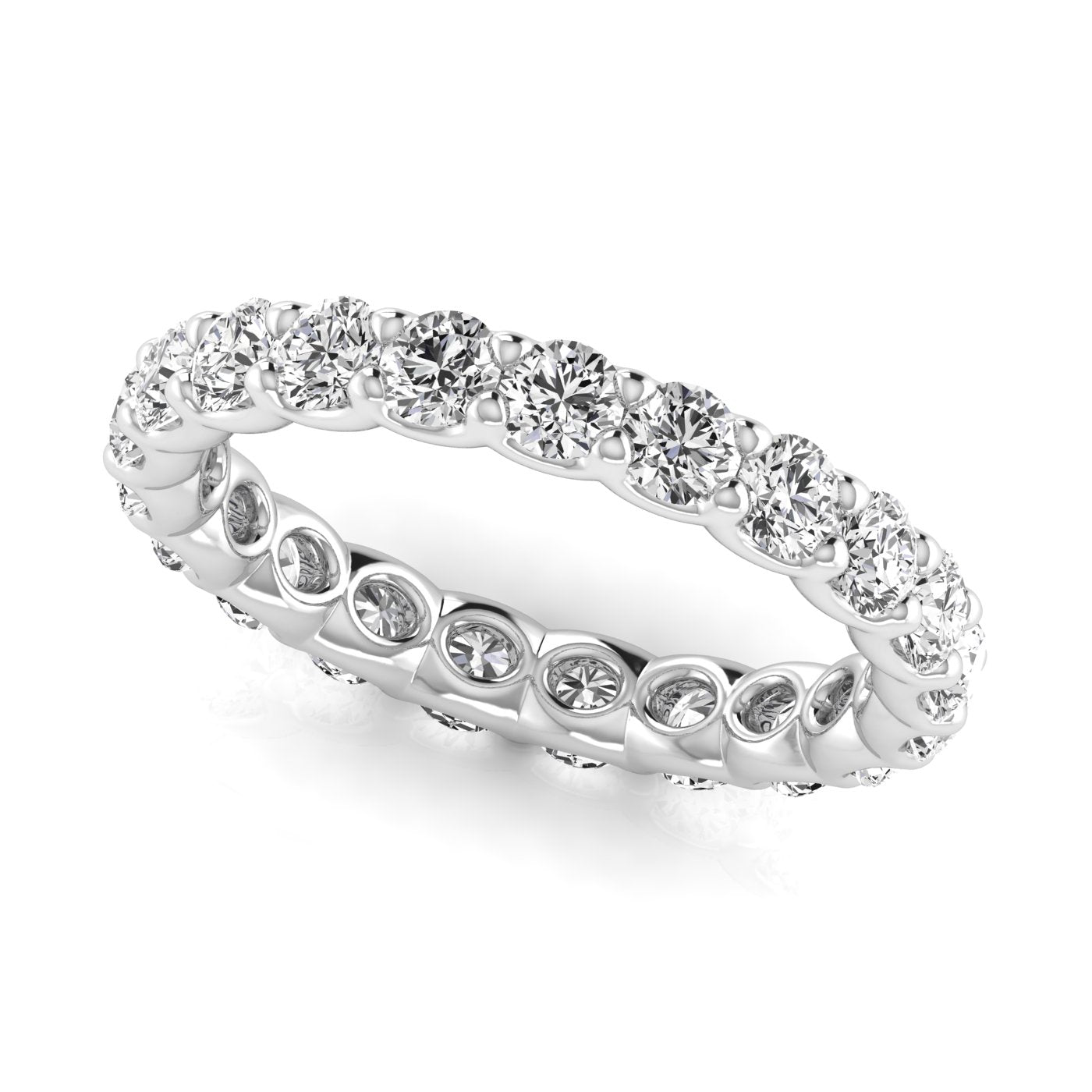 Round Lab Grown Diamond Full Eternity Band