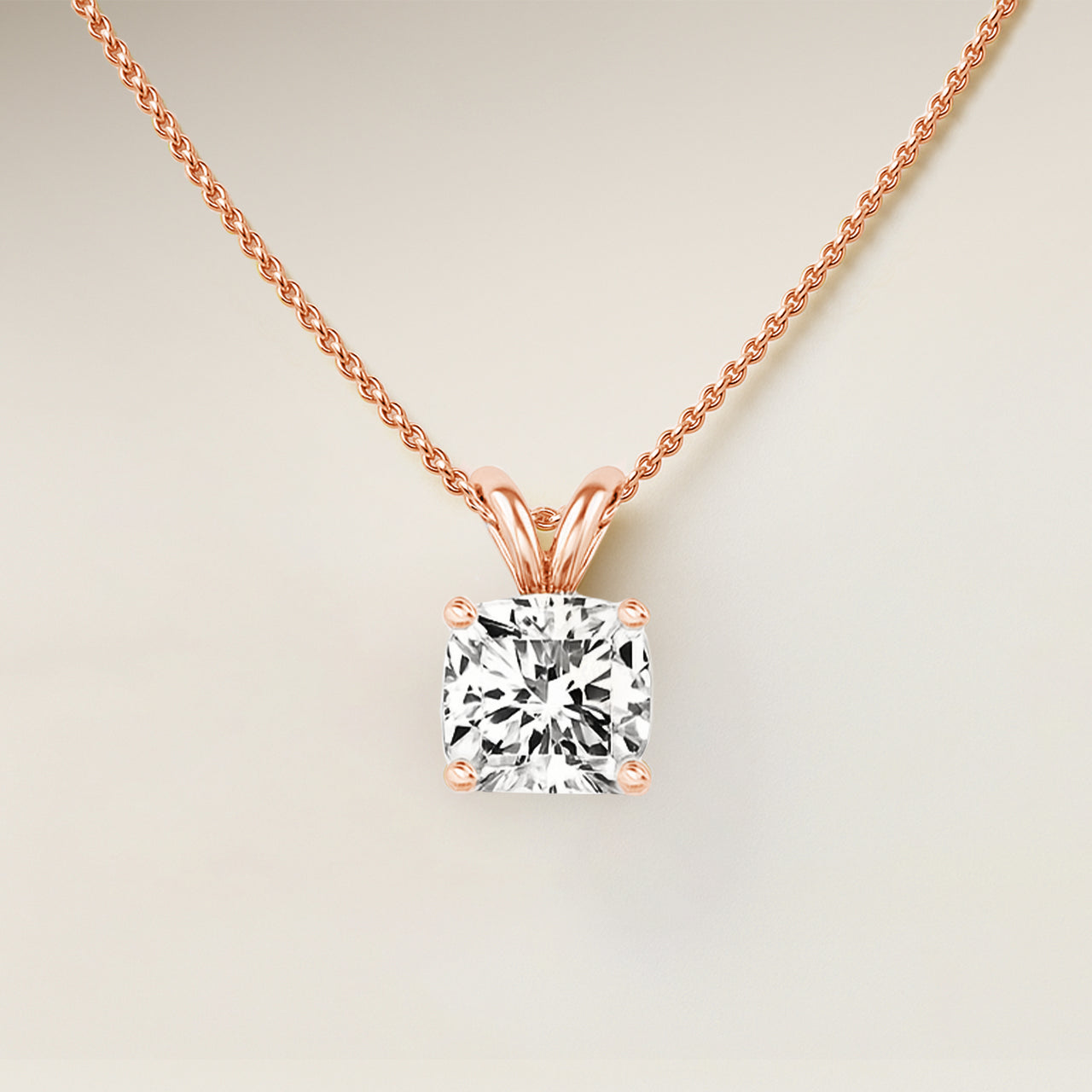 Square Cushion Elegant Pendant