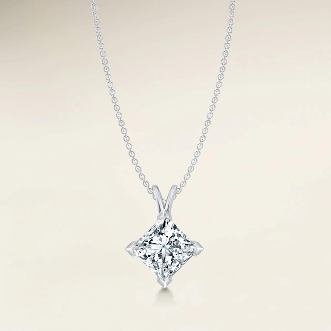 Princess Four-Prong Pendant