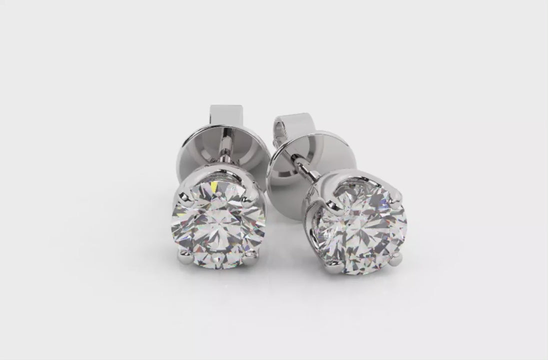 Load video: Crown Studs