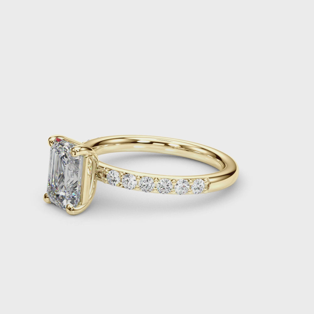 Load video: Celeste Pavé Ring