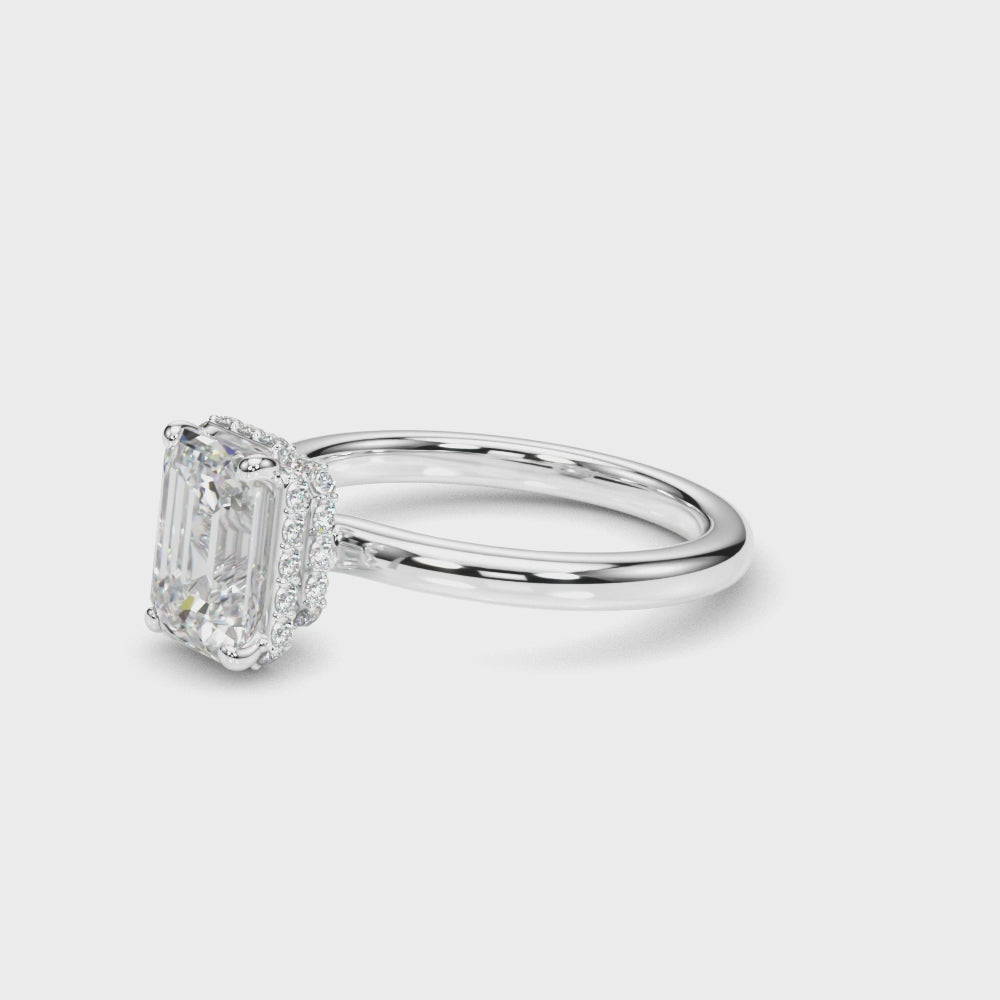 Load video: Liora Dual Halo Ring