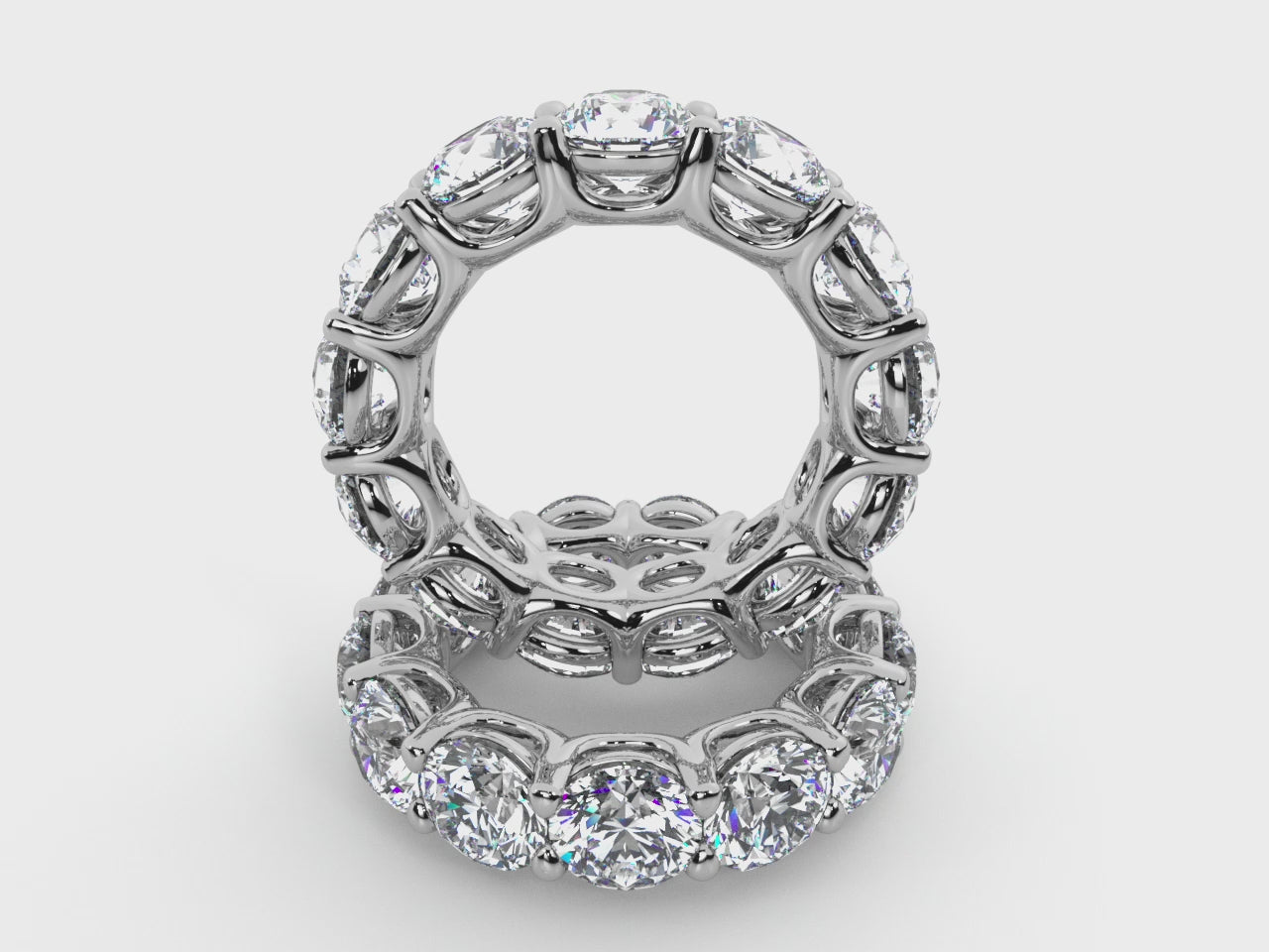 Load video: Round Lab Grown Diamond Full Eternity Band
