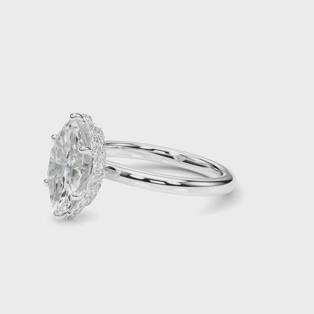 Load video: Liora Dual Halo Ring
