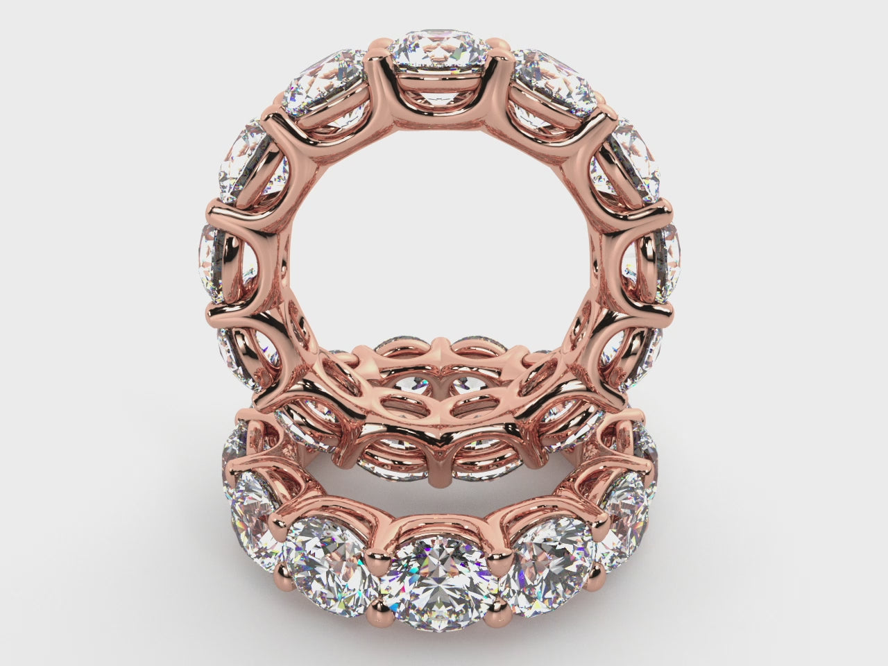 Load video: Round Lab Grown Diamond Full Eternity Band