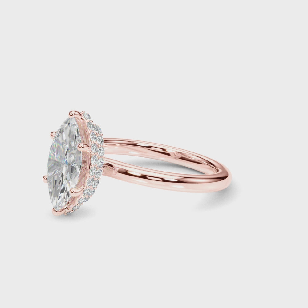 Load video: Liora Dual Halo Ring