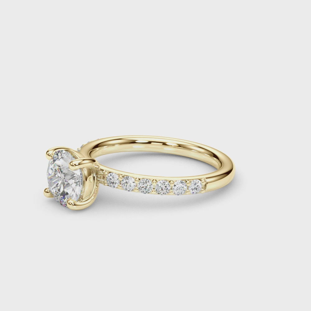 Load video: Celeste Pavé Ring