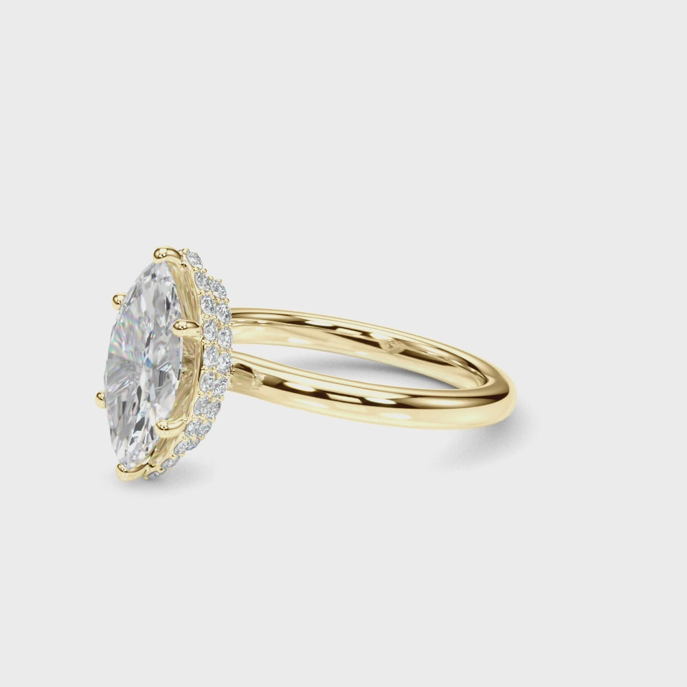 Load video: Liora Dual Halo Ring