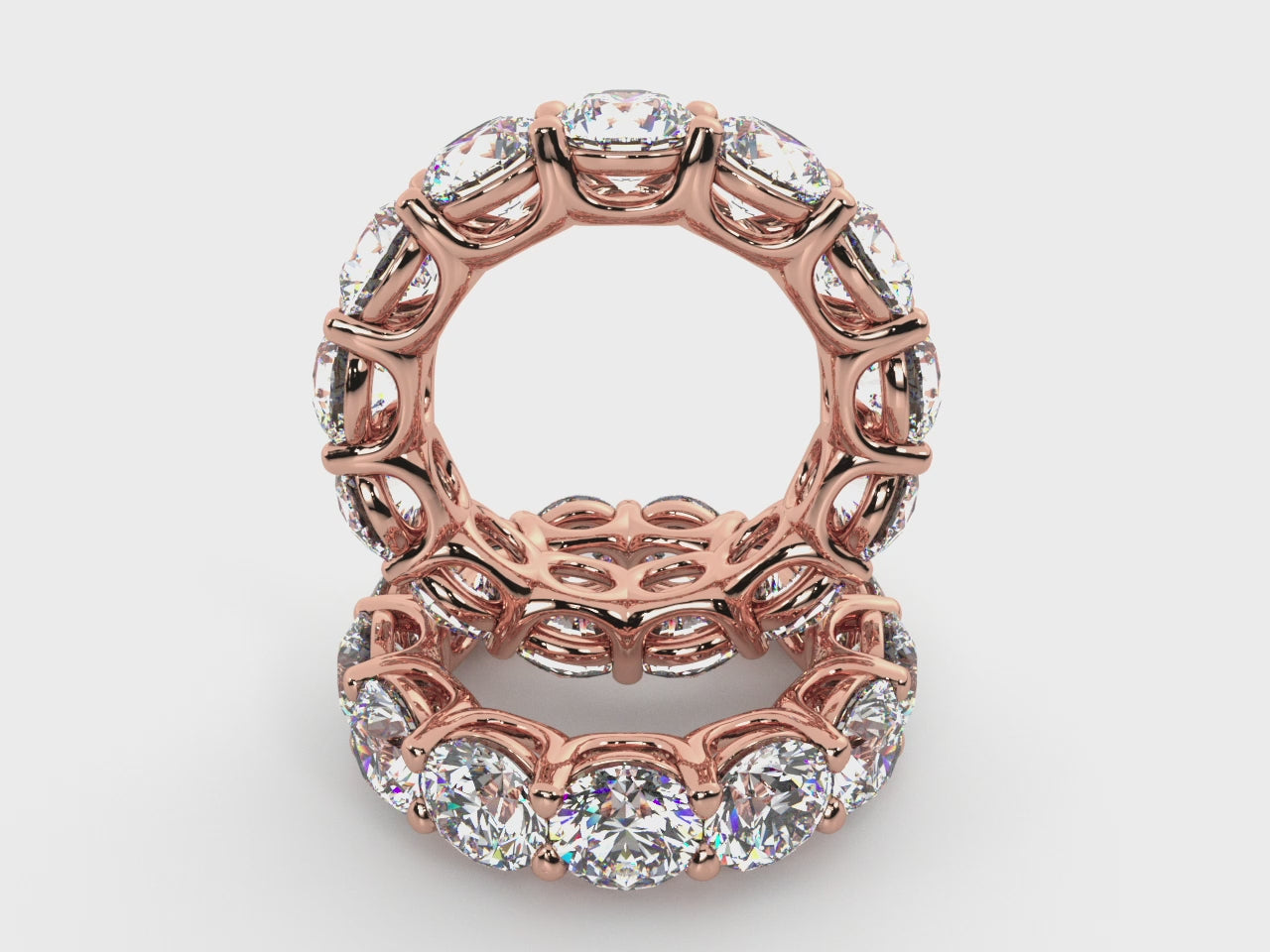 Load video: Round Lab Grown Diamond Full Eternity Band
